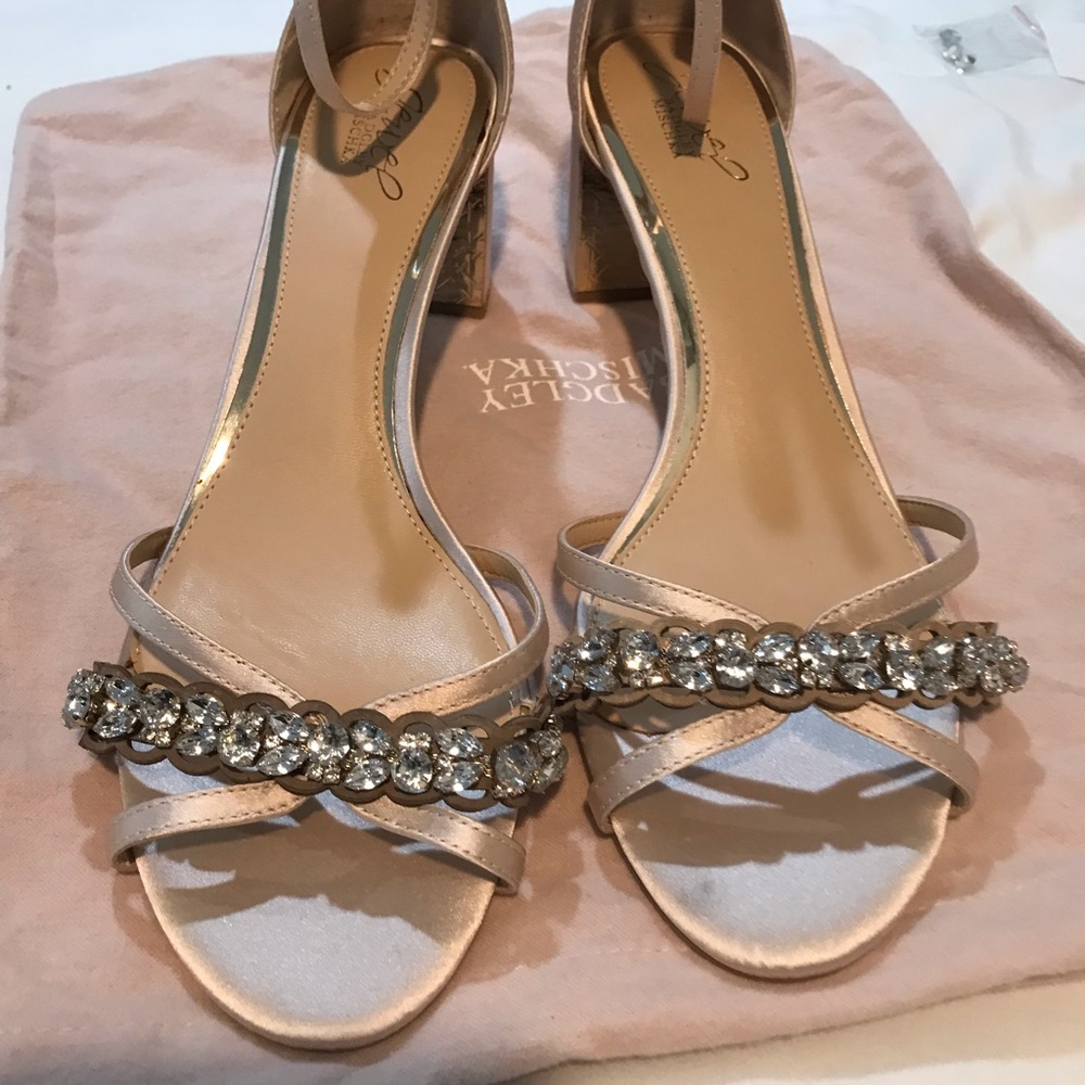 Elegant Silver Embellished Heels